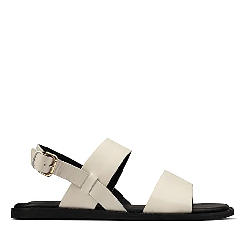 Image of Clarks womens 26166228 TanFlat Sandal