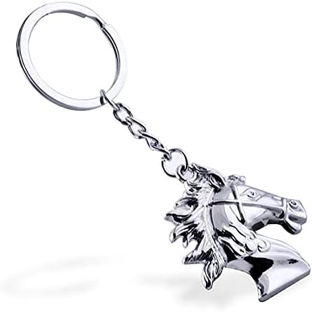 ARFUKA Keyring Big Horse Head Pendant Keyrchain Cool Mental Keyring Key Chain, Men Jewelry Key Chain Gift for Christmas Birthday - Image 3