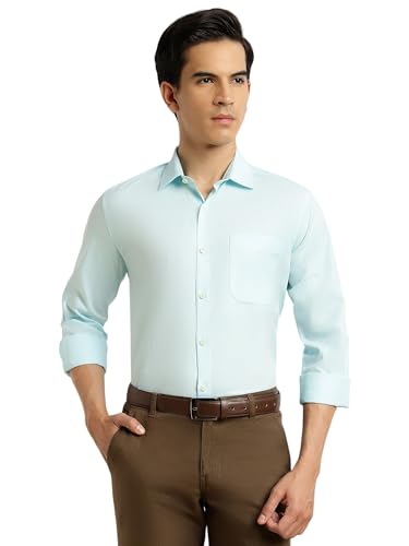 Image of Thomas Scott Men's Regular Fit Formal Shirt | 100% Cotton Long Sleeve | Spread Collar Abstract Printed Shirt for Men (Available in Plus Size)