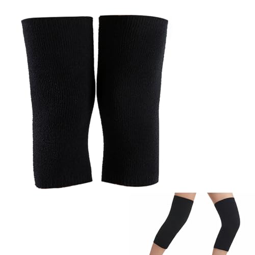 Kiuiom - Kiuiom 1 paire de genouillères thermiques épaisses pour homme et femme, pour l'hiver, respirantes, confortables, chaudes, extensibles, pour soulager la douleur du genou, pour ski, cyclisme, danse