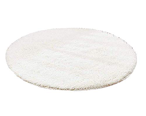 Daoba - Daoba Tapis Rond - Pelucheux - Décoration pour la Maison, la Salle de Bain, la Chambre, la Douche, pour Le Yoga, comme siège Doux - Antidérapant