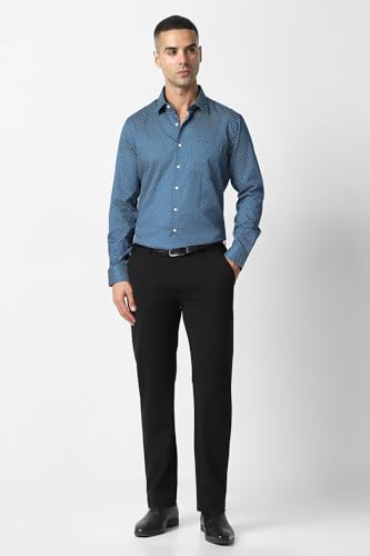 Image of Van Heusen Formal Shirt for Men | Cotton | Print | Slim Fit | Full Sleeves