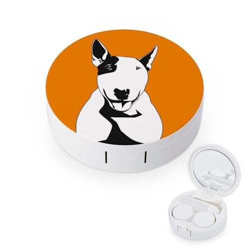 fkgvwo Kontaktlinsenbehälter Lustiger Hund Reise Kontaktlinsen Zubehör Etui Mit Spiegel Pinzette