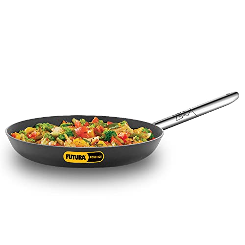 Hawkins Futura 30 cm Frying Pan, Non Stick Fry Pan with Stainless Steel Handle, Induction Frying Pan, Big Frying Pan, Black (INFS30)
