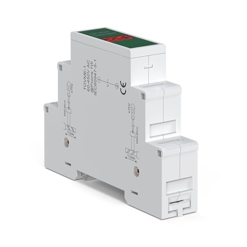 Voltmètre rail Din AC 60V-450V afficheur digital LED - 3