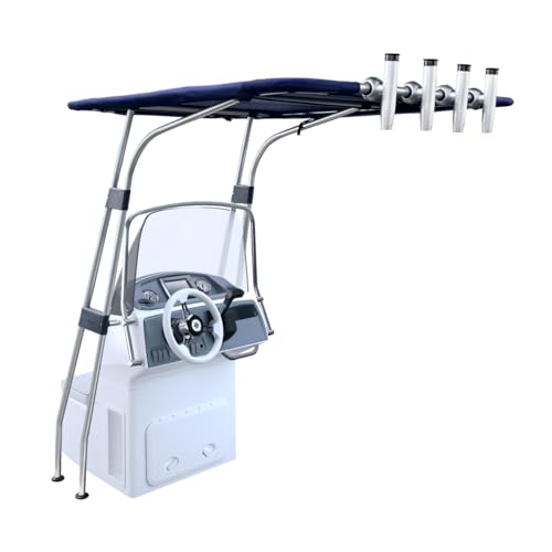 Oceansouth Signature Boat T-Top - Ø1 1/4″ Aluminum (Navy Blue, Width 55