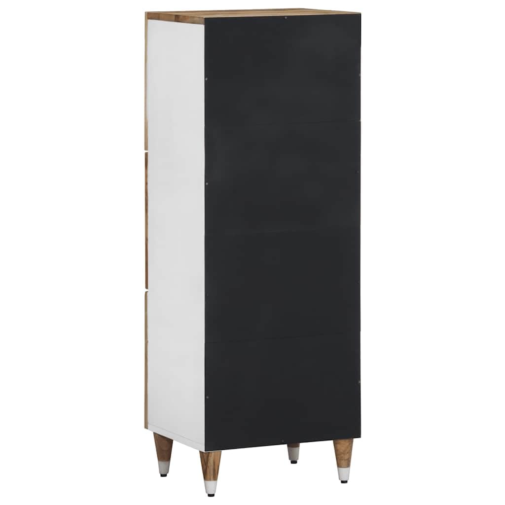 vidaXL Hoge kast met 3 deuren 40x33x110 cm massief mangohout en ijzer vidaXL Hoge kast met 3 deuren 40x33x110 cm massief mangohout en ijzer