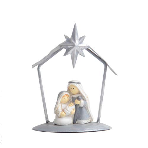 Artisanat métal de la Nativité Étoile du Matin sur table de Noël