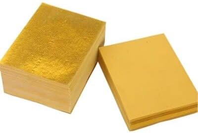 Ancestor Money - 1000 Pcs Gold Foil Joss Paper for Qingming & Hungry Ghost Festivals, Traditional Chinese Hell Bank Notes for Funerals, Pack of 1000