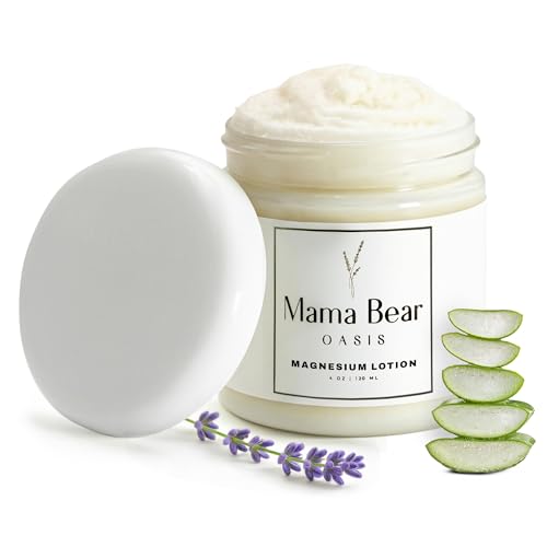 Mama Bear Oasis Lotion - Magnesium Cream - Lavender Magnesium Lotion for Foot, Hands, Legs, Toes...