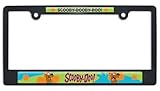 Elektroplate Officially Licensed Scooby-Doo 3D Doming Automotive-Grade Black Plastic Standard Size License Plate Frame Tag Holder for Cars/SUVs/Trucks Weatherproof Auto Accessory