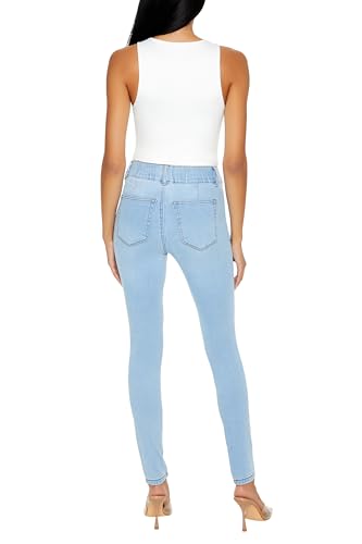 Forever 21 Women's Pull-on High-Rise Skinny Jeans4