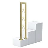 Utilisation polyvalente: Ces balustres pour l'intérieur de l'escalier conviennent à divers endroits, y compris les escaliers intérieurs et extérieurs, les porches, les arrière-cours, les portes. Les broches d'escalier en fer peuvent décorer l'escalier de votre maison, les marches de jardin ou avec ces balustres de fer élégants pour obtenir un look cohérent