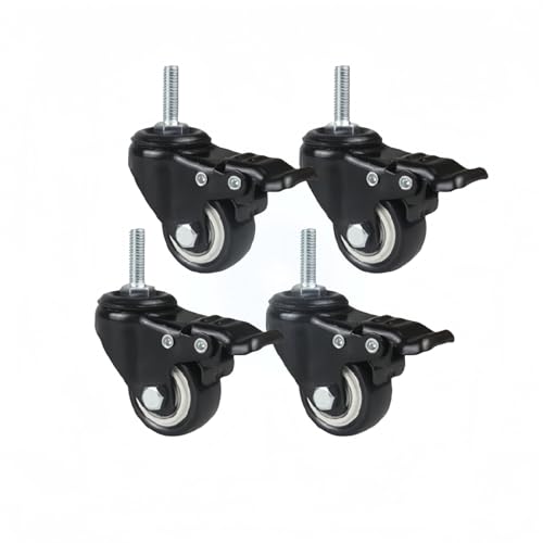 �É� TPE �S���A360° ��]�A�u���[�L������� 4 �̂˂��t����]�L���X�^�[�̃Z�b�g�B�g�����[�� DIY �Ƌ�̌����ɓK���Ă���A�ؐ�����у^�C������̏��ƌ݊���������܂��B (2�C���`M8,����)