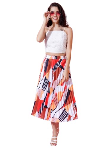 Buy OTABU | Stylish Elegance | Printed Midi Skirt | Featuring