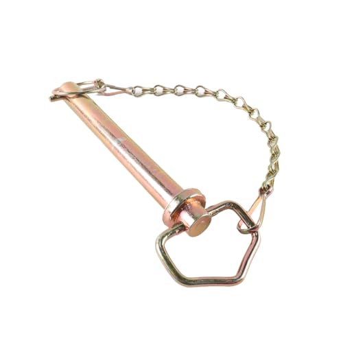 Enwye Locking Bolt with Folding Handle, Folding Cotter Pin with Handle, Clutch Bolt with Chain and Cotter Pin, for Tractors