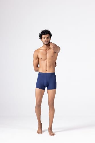 Image of HIELABS Micromodal Pouch Underwear for Men | Regular Fit Trunk | Ultra Soft & Breathable | Anti Odour | Ultrasoft Waistband | Men AllDayFit | Pack of 2 with Two Different Colours | ALL Sizes