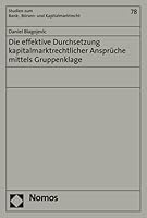 Die Effektive Durchsetzung Kapitalmarktrechtlicher Anspruche Mittels Gruppenklage 3848777800 Book Cover