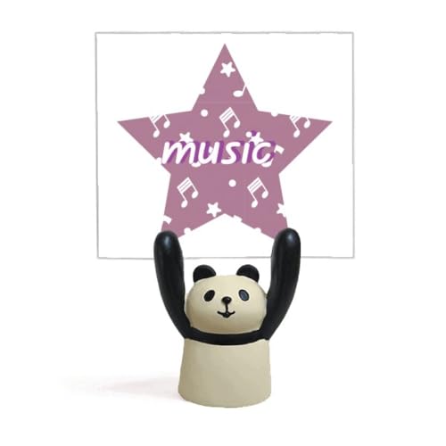 Support pour notes de musique violet avec motif panda mignon pour partitions