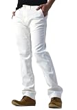 (フラグオンクルー) チノパン メンズ ストレッチ 超微起毛ツイル ベーシック綿パンツ S M L XL / B1H / XL white・ホワイト