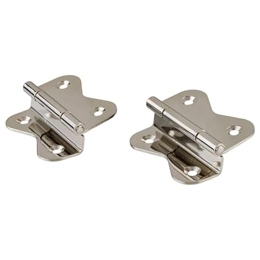 Nickel Plated Butterfly Cabinet Hinges