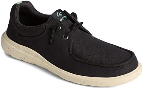 Sperry Men's Captain's MOC SEACYCLED Sneaker, Black, 8.5 | Image 2
