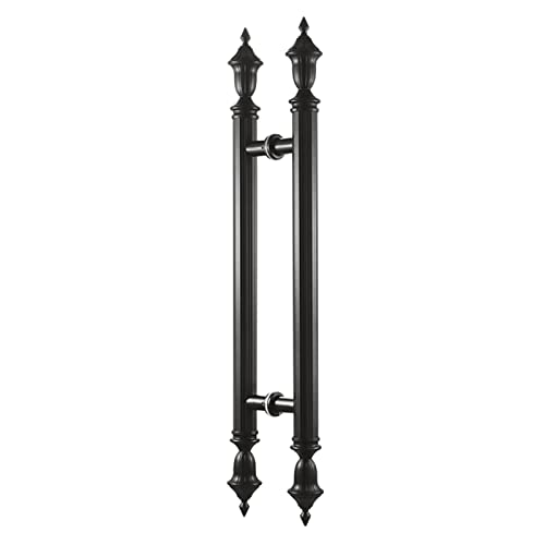 Poignée de porte antique européenne en fonte au design exquis pour entrée chic