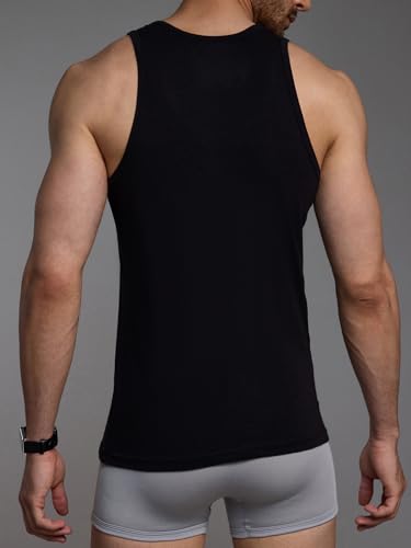 Image of Modern Crew Men's Glide Vests | Luxurious Bamboo-Cotton Vest | Regular Fit | Pack of 1