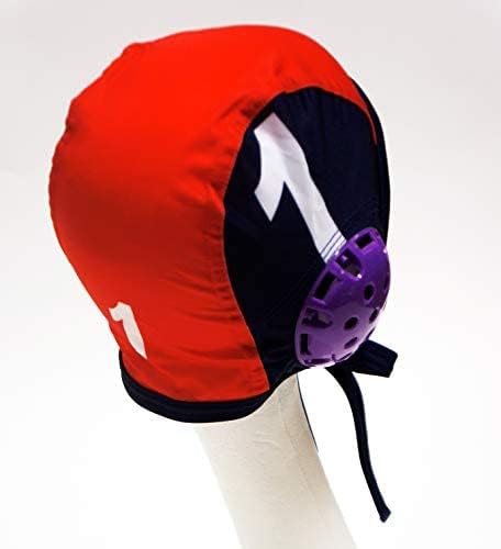 Turbo Standard Water Polo Cap Set with 3 Numbers (Purple)