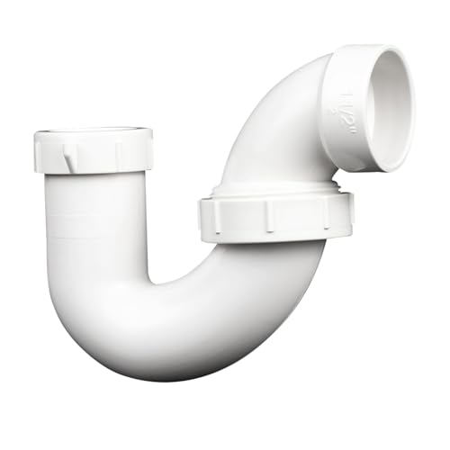 1-1/2 Inches PVC DWV P-Trap Drain Pipe with Union for bathroom sink White by DONWAER - Image 8