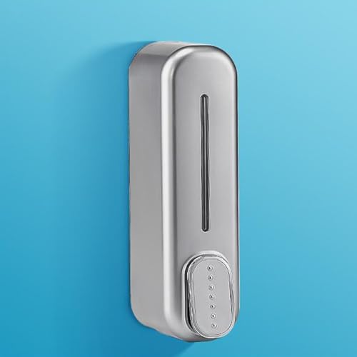 Dispensador de jabón de montaje en pared de 300 ml, gel de ducha sin perforación, dispensador manual de champú para suministros de baño