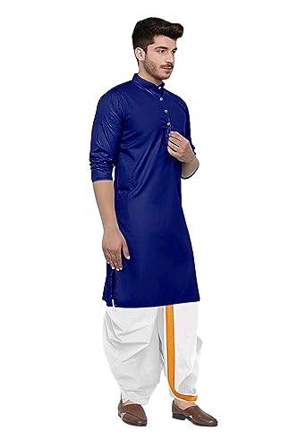 Image of Trustous Kurta Dhoti set for Mens (mahraj dhoti with kurta plain and classis look)