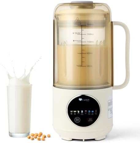 Nut Milk Maker Machine,50OZ(1500ML) Multi Functional Soy Milk Maker,Homemade Plant-Based Milk,Almond Milk,Oat Milk,Juice,Tea,Dairy Free Beverages Maker With 12Hours Timer/AutoClean/KeepWarm/Boil Water