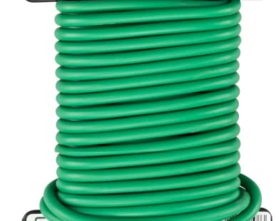 3 Rotoli Filo Per Piante Morbido Con Anima In Acciaio E Rivestimento PVC - Fascette Giardinaggio Verdi 2,5mm X 10m Ciascuno (30m Totali) - 3