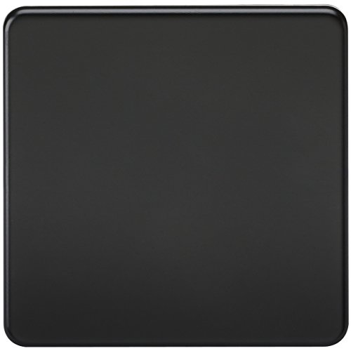 Knightsbridge SF8350MB Plaque d'obturation sans vis Noir Mat Cover