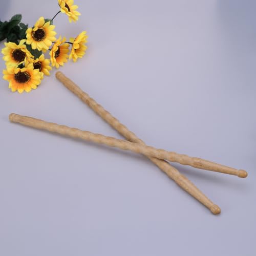 Baquetas de bambú para batería 2 piezas miniatura 5