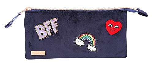 Preisvergleich Produktbild Depesche 10182 Schlamper gefächert TOPModel Velvet, dunkelblau, bunt