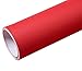 WDragon Papier peint autocollant en vinyle texturé mat pour armoire, tiroir, commode, étagère, 40 cm x 250 cm (rouge)