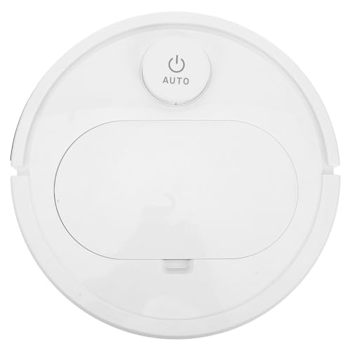 OSALADI Aspirateur Robot Automatique Blanc Es350, Balayeur et Nettoyeur de Tapis, Aspiration Puissante USB Rechargeable pour Nettoyage Maison Surfaces Planes Marbre Parquet