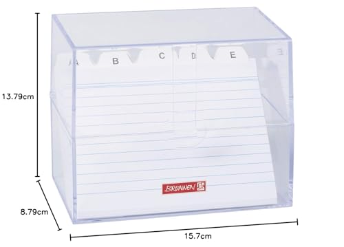BRUNNEN Karteibox A6 gefüllt transparent