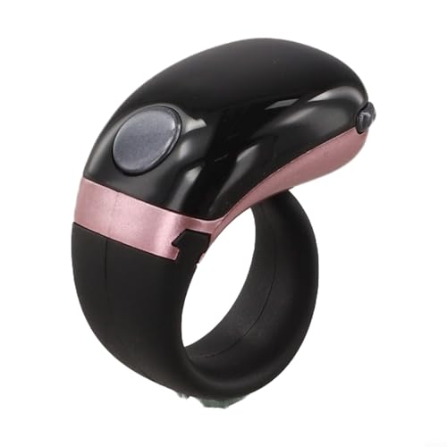 Anillo de conteo inteligente compatible con Bluetooth con pantalla digital, recordatorio de tiempo y contador de actividad para seguimiento de fitness, diseño compacto y ligero ABS (dorado)