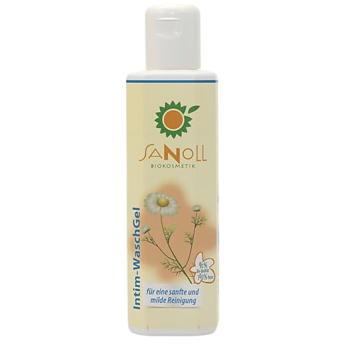 Sanoll Biokosmetik Intim Waschgel – sanfte Reinigung mit Aloe Vera & Lavendel – mild & pH-hautneutral – vegane Naturkosmetik – 150 ml