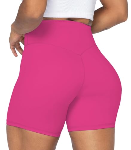 Image of Sunzel 25.4 cm Biker Shorts for Women with Pockets, High Waist Yoga Workout Shorts, 10 Inch Black, 2 Pieces