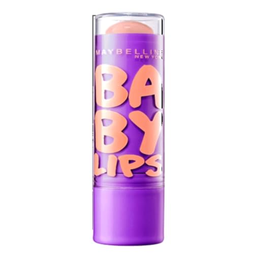 Maybelline New York - Baume À Lèvres Teinté - Hydratation Et Couleur Intenses - Baby Lips - Teinte : Peach Kiss - 4,8 g