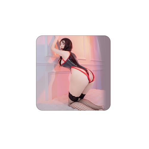 [Aokeea] スクール水着 セクシー ランジェリー 穴あき ハイレオタード シースルー セクシー ランジェリー 超過激 テディ ベビードール 水着 極薄 大人のおもちゃ アダルトグッズ エッチ コスチューム - 画像5