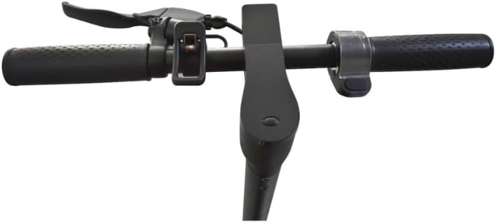 Close-up view of the E-GLIDE SPARK HR-F40 Electric Scooter handlebar controls