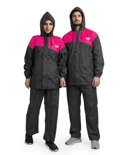 Image of Ranger Unisex 1 Set Rain Suit with Hooded Jacket & Trouser | TPU Coated Bike Riding Wear with Seam Sealed Protection