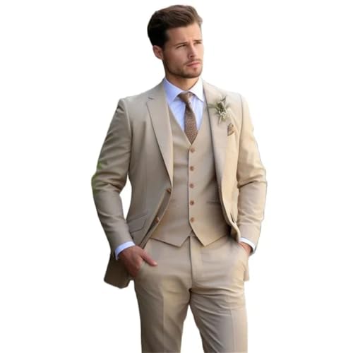Mens Tuxedo Wedding for Bespoke Groom Wear Formal Prom Party Blazer+Pants+Vest Suits3
