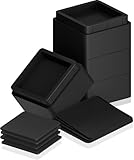 Utopia Bedding Bed Risers 2 Inch - Pack of 4 - Furniture Risers with Anti Slip Foam & Rubber Pad - Stackable Bed Lifts Risers Heavy Duty for Sofa, Bed, Table, Couch & Chair (Black)