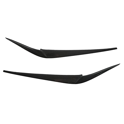 Headlight Eyebrow Cover Trim, 1 Pair Headlight Eyebrow Stickers Car Headlamp Eyelid Decal Cover Replacement For X3 X4 G01G02 2018(Carbon Fiber Style) #TOP10